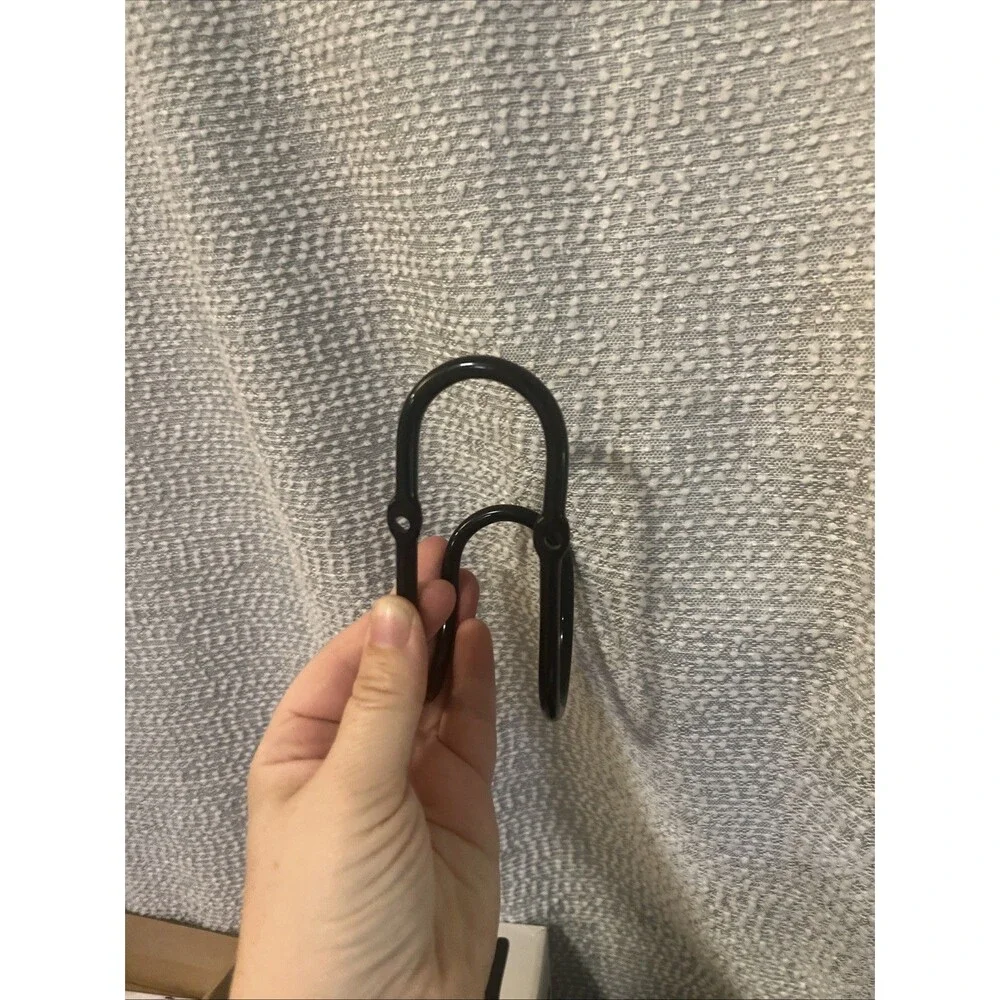 3 West Elm Brand New Black Powder-coated Metal Wall Hooks Coat Hanger